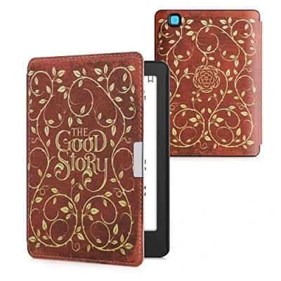 Immagine di kwmobile Custodia eReader Compatibile con Kobo Aura Edition 2 Cover eBook Reader Flip Case giallo/arancione/rosso C&#039;era una volta