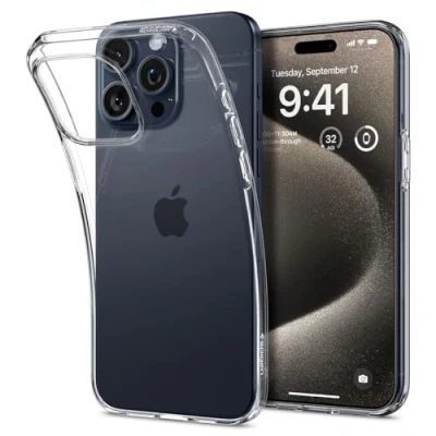 Immagine di Spigen Liquid Crystal TPU Back Cover Trasparente Apple iPhone 15 Pro Max