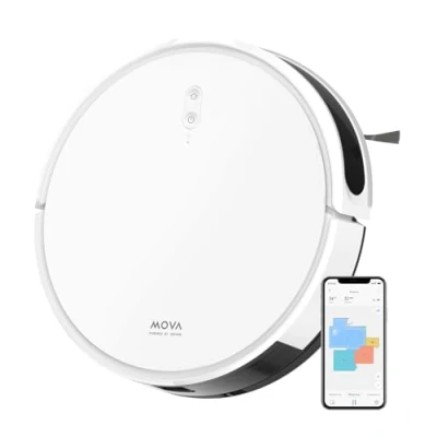 Immagine di dreame Mova M1 Robot aspirapolvere e lavapavimenti, potente aspirazione di 4.500 Pa, design compatto, mappatura Solid Fixed (SoF), aspira lava i pavimenti 2 in 1