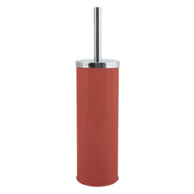 Immagine di MSV Scopino per WC Miami con Contenitore igienico, Colore: Terracotta Rosso, 9x39cm