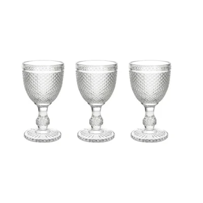 Immagine di Tognana Diamante Set 3 calici in vetro trasparente cc 280