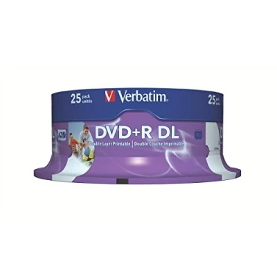 Immagine di Verbatim 43667 DVD+R DL vergine 8.5 GB 25 pz. Torre stampabile