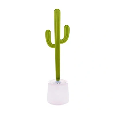 Immagine di Dhink Spazzolino WC a forma di cactus. Spazzola Cactus per il bagno o W.C. 47 cm altezza