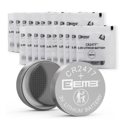 Immagine di EEMB CR2477 Batteria Bottone al litio 3V 1000 mAh Certificato UL, confezione da 20