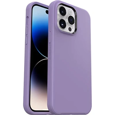 Immagine di OtterBox Cover per iPhone 14 Pro Max Symmetry, resistente a shock e cadute, sottile, testata 3x norme MIL STD 810G, protezione antimicrobica, Viola
