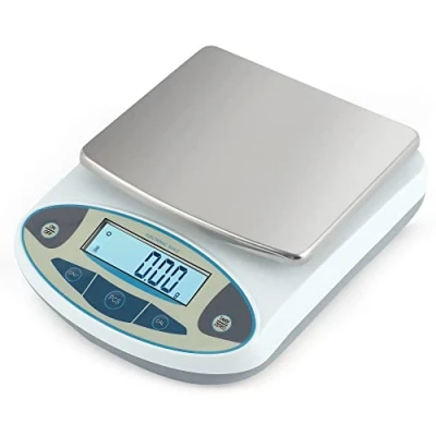 Immagine di CGOLDENWALL 5000g,0.01g Bilancia di Precisione Display LCD Analitica Elettronica Laboratorio Calibrato e Pronto per la lettura Alimentazione AC/DC