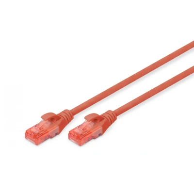 Immagine di Digitus DK1617005R Cavo Rete Non Schermato, Rosso, Cat 6 0,5 m, patch U UTP LSZH