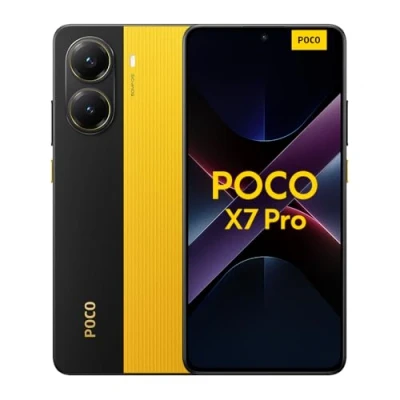 Immagine di Xiaomi POCO X7 Pro (smartphone), 8+256GB, 50MP camera principale con OIS, batteria da 6.000mAh (typ) ricarica HyperCharge 90W, IP68, funzioni AI (caricabatterie non incluso), Giallo