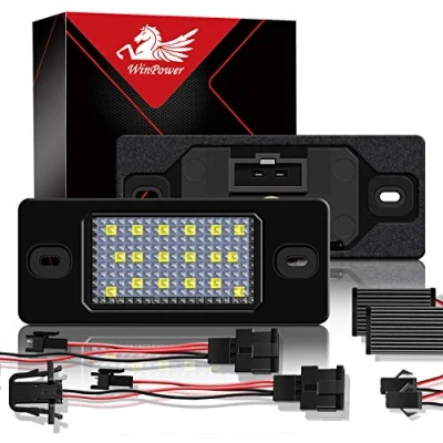 Immagine di WinPower LED Luci targa per auto Lampada 3582 SMD con CanBus nessun errore 6000K Xeno Bianco freddo Prosche/Touareg/Golf ecc, 2 Pezzi