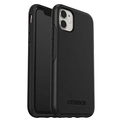 Immagine di Otterbox cover per iPhone 11 Symmetry, resistente a shock e cadute fino 2 metri, sottile, testata 3x vs le norme anti caduta MIL STD 810G, Nero, Versione No Pack Retail