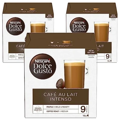 Immagine di NESCAFÉ Dolce Gusto Cialde Lait Intenso, 16 Capsule (Pacchetto Di 3 Totale 48 Capsule, Porzioni)