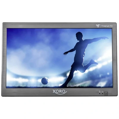 Immagine di Xoro PTL 1050 V2 Televisore portatile 25.6 cm 10.1 pollici ERP: D (A G) Funzionamento a batteria, incl. Cavo di collegamento auto 12 V Grigio