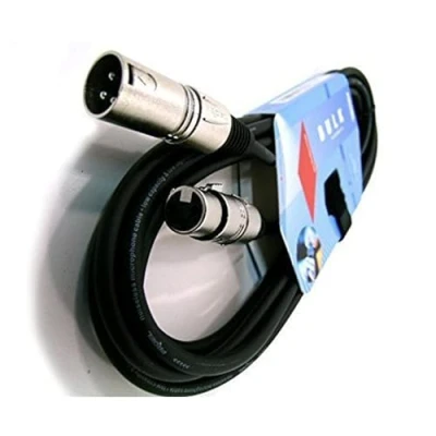 Immagine di PROEL BULK250LU10 Cavo Audio Professionale Bilanciato, con connettori Cannon XLR 3P Maschio a 3F Femmina, 10mt, Nero.