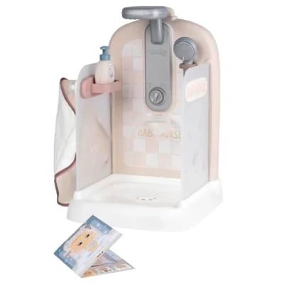 Immagine di Smoby doccia per bambole Baby Nurse Divertimento con pompa asciugamano in spugna e accessori la cura bambini dai 3 anni su