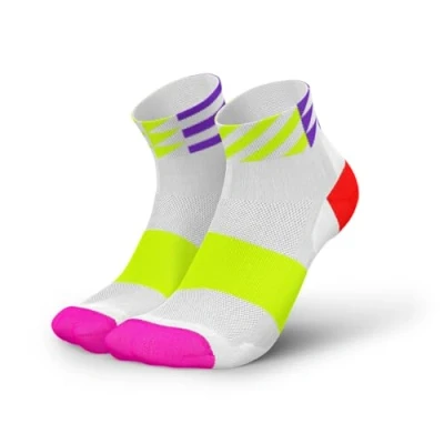 Immagine di INCYLENCE ULTRALIGHT Calzini corti da corsa per uomo e donna con leggera compressione, 1 paio, Elements Pantaloncini bianchi rosa, 39 42