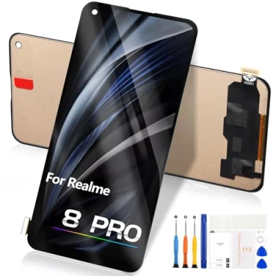 Immagine di Schermo LCD per Oppo Realme 8 Pro RMX3081 Pro/Realme 4G Display Touch Screen Digitalizzatore Vetro Pannello Full Assemblaggio Riparazione Kits
