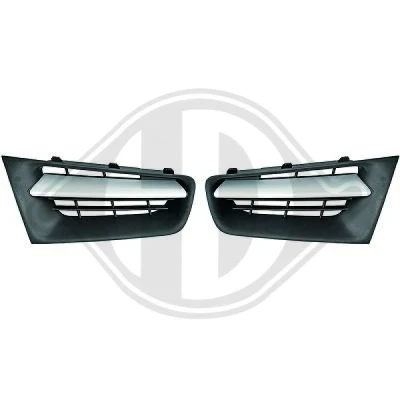 Immagine di DIEDERICHS Priority Parts 4464140 Griglia Radiatore nero/argento RENAULT: MEGANE 2, 2 Coupe Cabriolet, Kombi