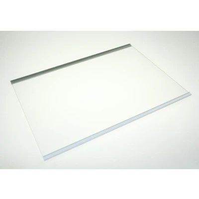 Immagine di Whirlpool Indesit 481010667591 pannello di vetro frigorifero con congelatore C00340331 ripiano ref.+silver+bianco