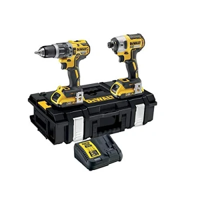Immagine di Dewalt DCK266D2 GB 18v Alimentazione a batteria kit brushless trapano e l&#039;impatto combinato conducente xr