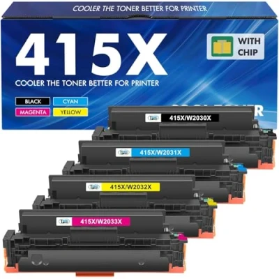 Immagine di 415X M479fdw Toner: con chip cartuccia Toner compatibile di ricambio per HP 415A Color Laserjet Pro MFP M479dw M479fnw M479fdn M454dw M454dn M479 W2030X W2031X W2032032 X W203.