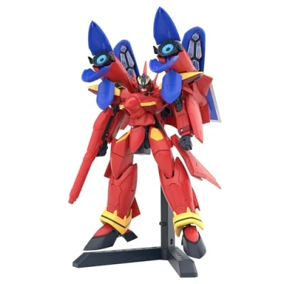 Immagine di HG Macross 7 VF 19 Kai Fire Valkyrie Sound Booster Equipment, scala 1:100, modello in plastica codificato a colori