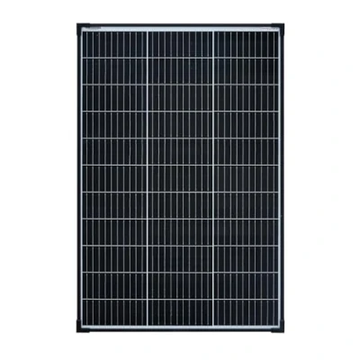 Immagine di enjoy solar 100W 12V Pannello solare monocristallino, 182mm Celle solari 10 Busbars ideale per camper, sistema di balconi, case da giardino, barca