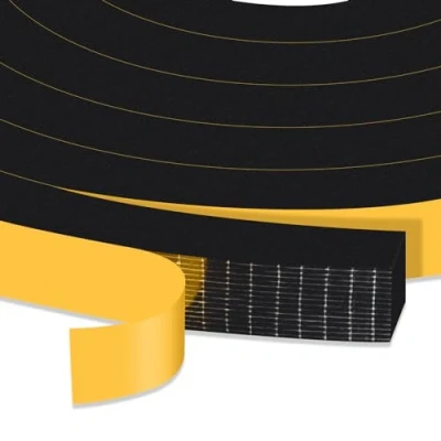 Immagine di YIMIKI Nastro Autoadesivo in Schiuma, Guarnizione Gomma per Porte e Finestre, Schiuma Paraspifferi Porta, Resistente Alle Intemperie, Isolamento Acustico, 12 mm(l) x12 mm(S), Totale 4 m