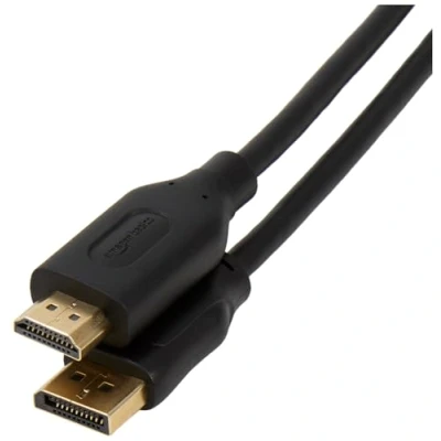 Immagine di Amazon Basics Cavo da DisplayPort a HDMI, con connettori Rivestiti in Oro, 4.5 m