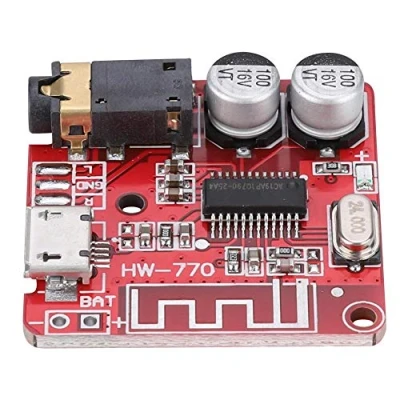 Immagine di Annadue Modulo Amplificatore Bluetooth 4.1 Fai da Te Universal USB 5V Scheda per Casse Decoder MP3 Ricevitore Stereo, Rosa