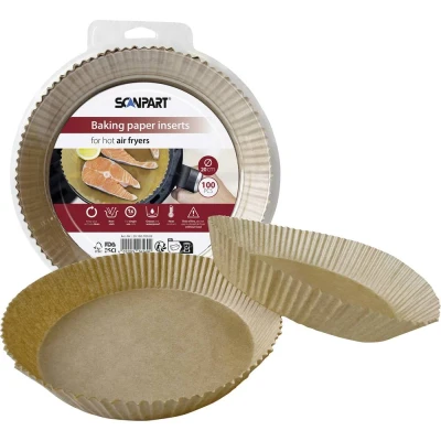 Immagine di ScanPart 2910070003 Carta per friggitrice ad aria calda 20 cm rotonda, 100 pz