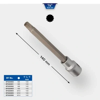 Immagine di KS TOOLS BT022954 Serie di bussole M10 Multidentata esterna