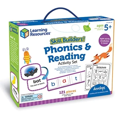 Immagine di Learning Resources Skill Builders Set di attività fonetica e Lettura, per Lo Sviluppo abilità Lettura competenze lessicali, Lettere, fonetica, Sight Words, Bambini 5+