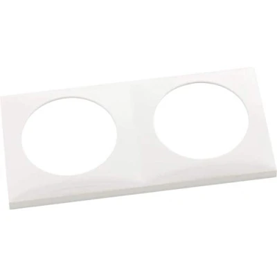 Immagine di Brunner 321/132 1 Placca Berker 2 Moduli, fornita Sciolta, Bianco Ghiaccio Lucido