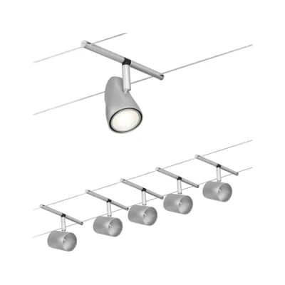 Immagine di PAULMANN 94465 Sistema di illuminazione base su cavo GU5.3 Cromo (opaco),