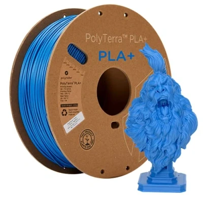 Immagine di Polymaker PM70949 Regular Filamento per stampante 3D PLA contenuto di plastica ridotto, Elevata rigidità 1.75 mm 1000 g Blu PolyTerra™ 1 pz.
