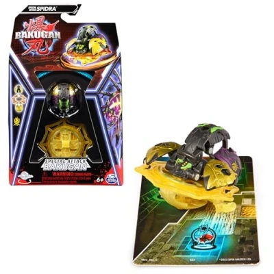 Immagine di BAKUGAN, Special Attack Spidra da collezione, action figure personalizzabili e carte giocattolo per bambini ragazzi ragazze