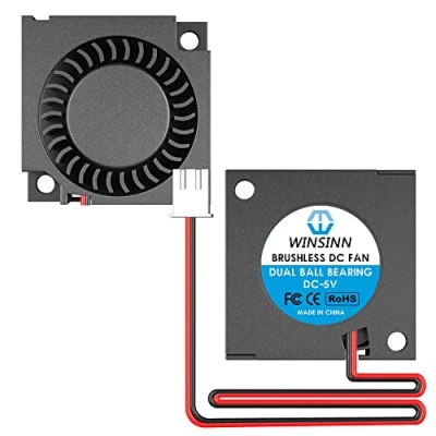 Immagine di WINSINN Ventola a turbina turbo ad alta velocità da 30 mm 3010 con doppio cuscinetto sfera, x 10 mm, 5 V, confezione 2 pezzi