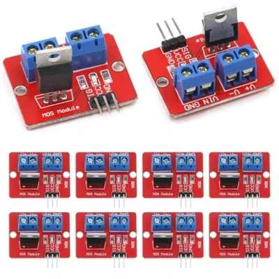 Immagine di GERUI 10 pezzi MOSFET Driver Module 0 24V 3,3V / 5V Button Mos tubo effetto campo singolo chip PWM modulo di unità per Arduino MCU ARM