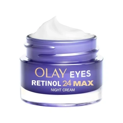 Immagine di Olay Retinol 24 MAX Eye Cream con il 40% in più di complesso retinolo, crema per gli occhi antietà avanzata una pelle soda, riduce le rughe, 15 ml