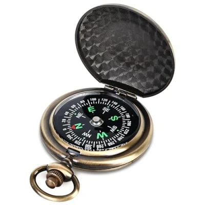 Immagine di Mitening bussola per esterni, portatile, tascabile, classica, impermeabile, da marcia, con numeri luminosi, escursioni, campeggio, caccia e attività all&#039;aperto