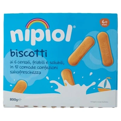 Immagine di NIPIOL BISCOT 6 CEREALI 800G