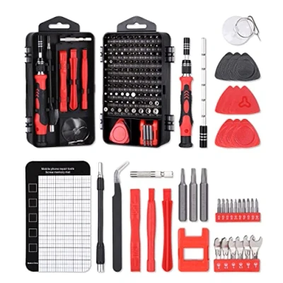 Immagine di UIHOL 141 in 1 Cacciaviti Precisione Magnetici Professionali, Mini Torx Set Kit di Riparazione per Orologio, Occhiali, iPhone, iPad, Smartphone, PC, Laptop,Tablet, Elettronica