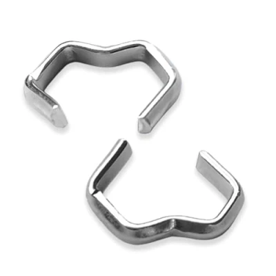 Immagine di 10 pezzi di fascette per fune espansione 8mm e gomma da 10mm in acciaio zincato