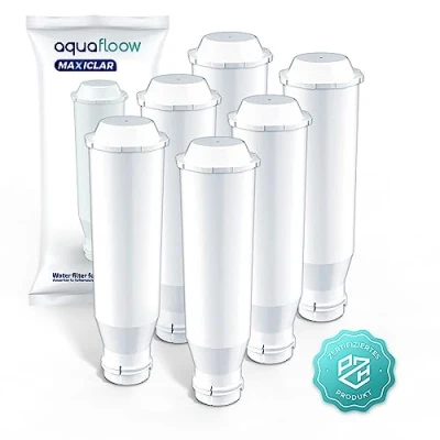 Immagine di Aquafloow Filtro acqua compatibile con Krups F088 F 088, adatto a molti modelli Krups, Siemens, Bosch, AEG, Tefal, Neff, Gaggenau, confezione da 6