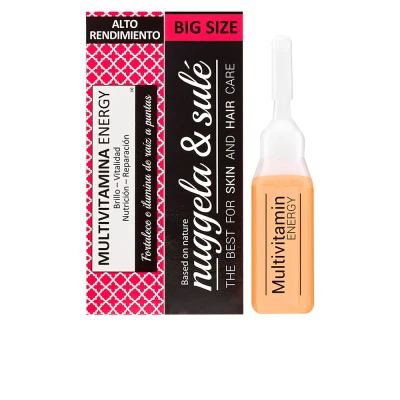 Immagine di Nuggela &amp; Sulé Fiale Multivitaminiche Energetiche. Effetto flash. Illumina e nutre istantaneamente i capelli. Con vitamine E, C, B3, B5 B6. 1 x 10ml