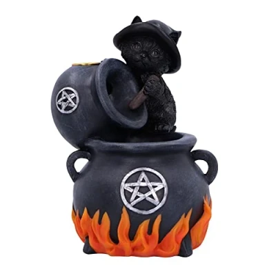 Immagine di Nemesis Now Familiar Brew Bruciatore di incenso a riflusso, 18 cm, colore: nero