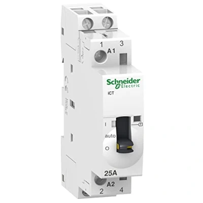 Immagine di Schneider Electric Acti9, iCT contattore a comando manuale 25A 2NO 230 240VCA A9C25732