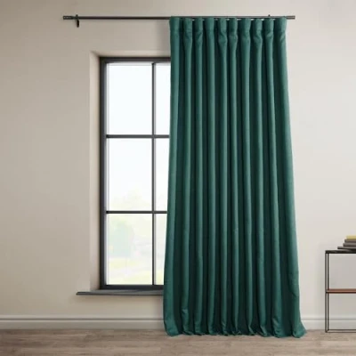 Immagine di HPD Half Price Drapes Tende oscuranti in finto lino, lunghezza 244 cm, extra larghe, per camera da letto e soggiorno (1 pannello), 254 x colore foglia di tè ardesia