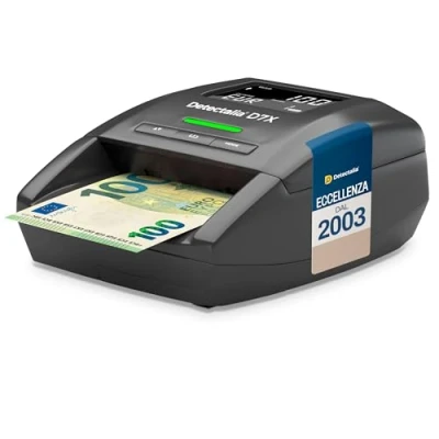 Immagine di Detectalia D7X Rilevatore di banconote false con affidabilità al 100% per EUR, GBP, CHF, PLN, CZK e SEK