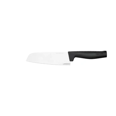 Immagine di Fiskars Coltello Santoku, Hard Edge, Design Elegante, Lunghezza totale: 29,1 cm, Acciaio Inossidabile/Plastica, 1051761